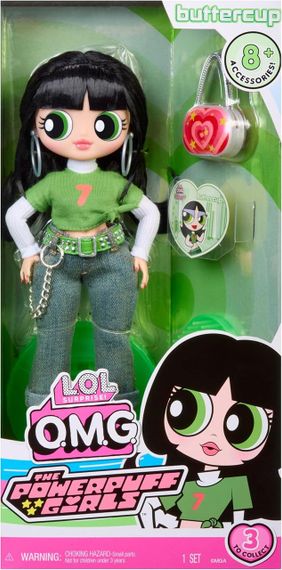 Лялька ЛОЛ Сюрприз ОМГ Суперкрихітки Пелюсточка з аксесуарами LOL Surprise OMG The Powerpuff Girls Buttercup | Зображення 2