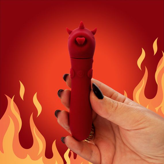 Вібратор-єдиноріжка Unihorn USB Bullet – Blaze Diablo віброкуля, USB-зарядка, 10 режимів | Зображення 7