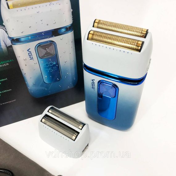 Портативна бритва VGR V-362, Електрична чоловіча бритва для бороди, Електробритва бездротова портативна AM-90 | Зображення 5