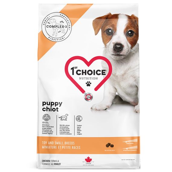 Корм 1st Choice Puppy Toy and Small Breeds сухий з куркою для цуценят та юніорів малих порід 350 гр