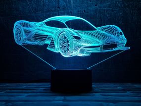 Змінна пластина для 3D світильників "Автомобіль 34" 3DTOYSLAMP