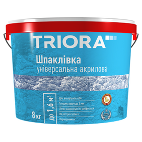 Шпаклівка 1,5 кг універсальна акрилова Triora