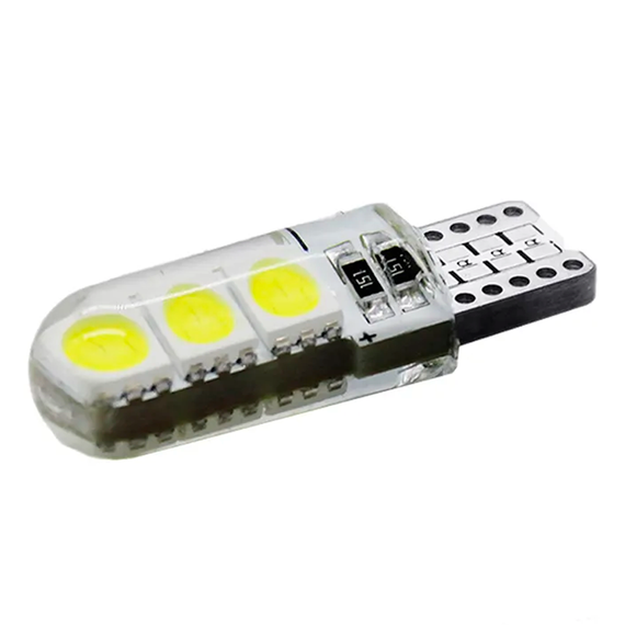 Автолампа світлодіодна Т10, 6SMD 5050, 12В, миготлива, біла