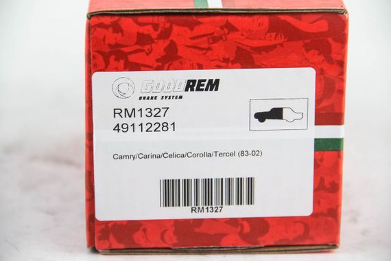Колодки передні гальмівні Camry/Carina/Celica/Corolla/Tercel (83-02), GOODREM (RM1327) | Зображення 2