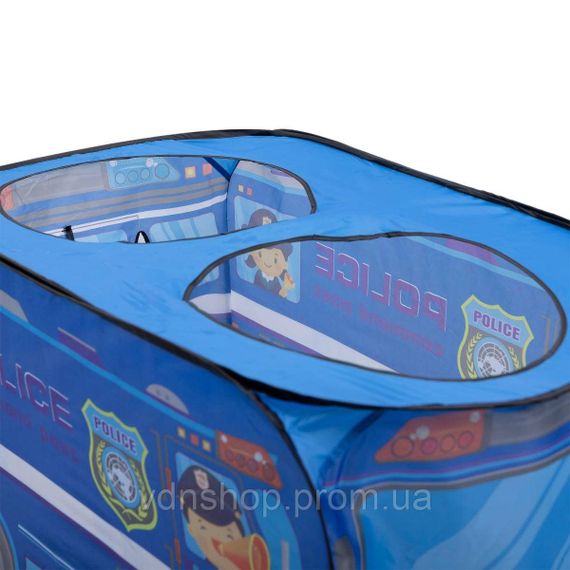 Детская игровая палатка "Полицейская машина" 110×70×66 см палатка для мальчика Синяя HP-S-5NDBL | Зображення 3