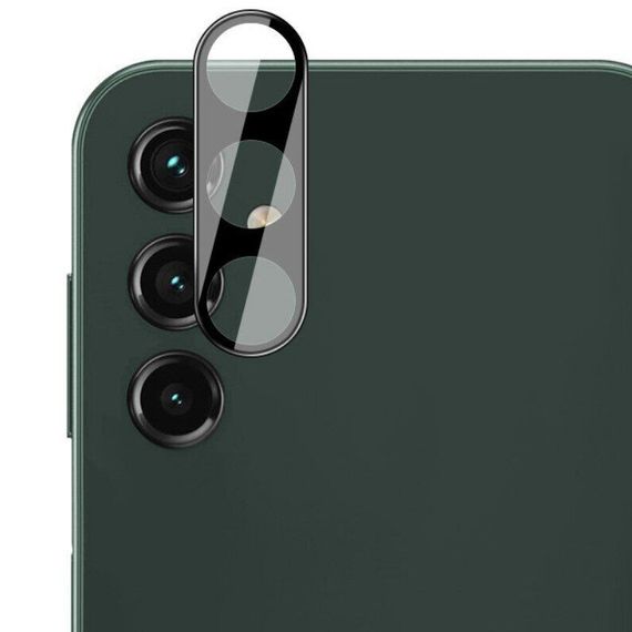 Захисне скло на камеру Full Block (тех.пак) для Samsung Galaxy S23 FE Чорний