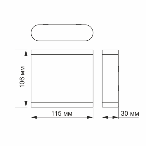 LED Світильник архітектурний VL-AR06-062W 6W 2700K 220-240V IP54 Videx | Зображення 2