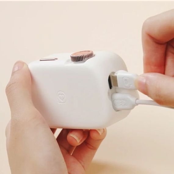 Смарт стимулятор 5-в-1 для клітора, сосків та точки G BeYourLover Alberta у вигляді фотоапарата, білий Sex Aura | Зображення 6