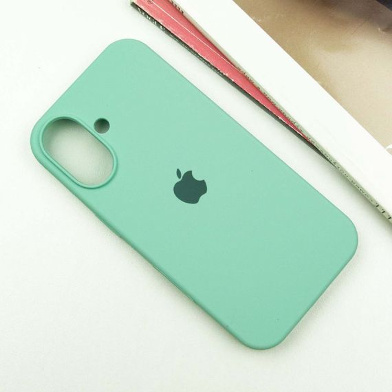 Чохол Silicone Case Full Protective (AA) для Apple iPhone 16 (6.1") Бірюзовий / Turquoise | Зображення 1