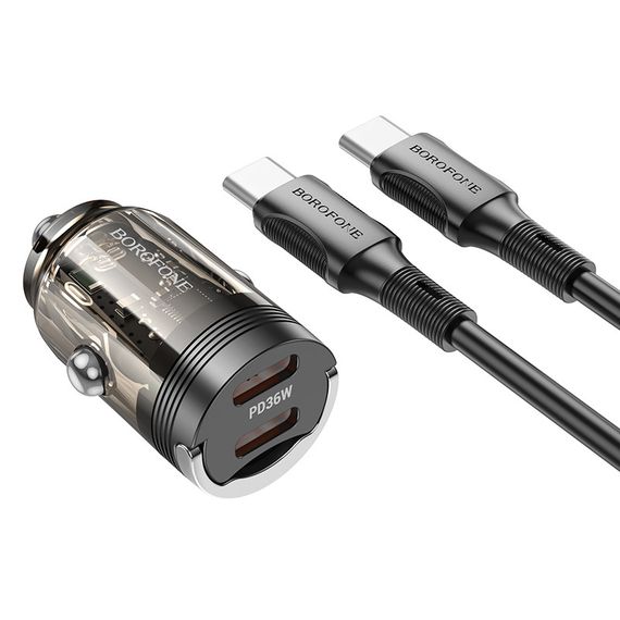 АЗП Borofone BZ29B Outstanding PD36W (2C) + Type-C to Type-C | Зображення 1