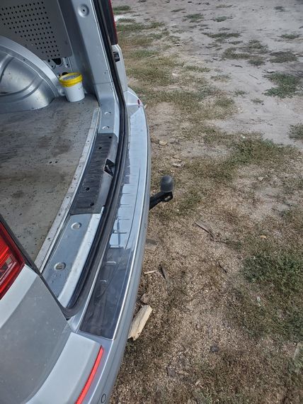 Накладка на задній бампер Omsa Глянець (1 двері, нерж) для Volkswagen T6 2015-2024, рр | Зображення 1
