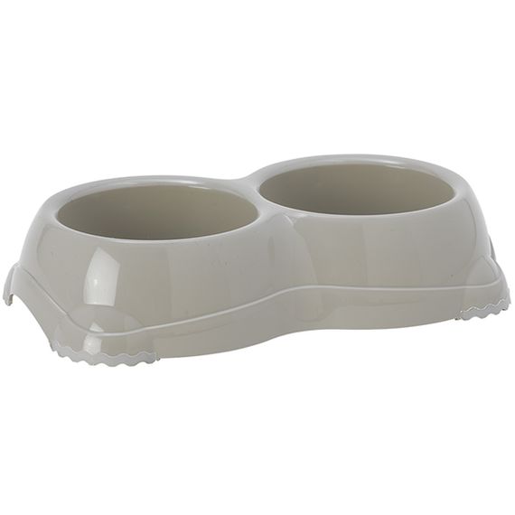 Миска подвійна Moderna Double Smarty Bowl, 2 шт х 330 мл, сірий