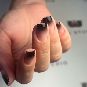 Гель-краска для омбре Global Fashion Ombre No 02 (черный) 8мл