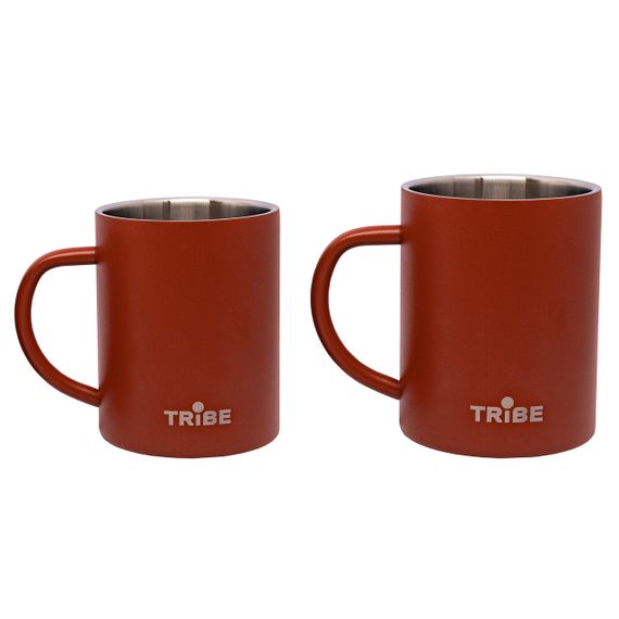 Термочашка Tribe Camp Mug 375 мл terracota, Термокружка туристична для чаю і кави, Термопосуд у похід | Зображення 1