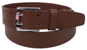 Широкий шкіряний ремінь для джинсів Skipper, Україна коричневий