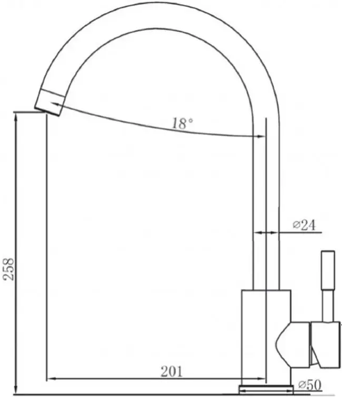 Кухонний змішувач Fabiano SKF 850 ST Espresso 8232.401.0911 | Зображення 1