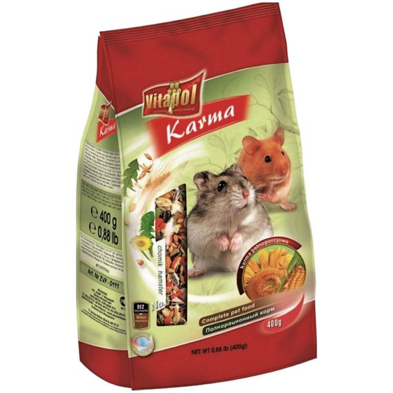 Корм для хом'яків Vitapol Karmeo преміум 400 г (5904479001115) | Зображення 1