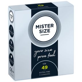 Презервативы Mister Size - pure feel - 49 (3 condoms), толщина 0,05 мм sexstyle