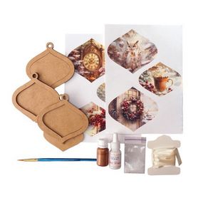 Творчий набір для створення 3-х ялинкових прикрас "Cozy Winter" FDCKW-054