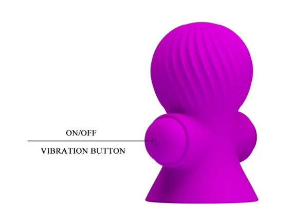 Вібростимулятори для сосків PRETTY LOVE — Nipple Sucker фіолетовий Sex Aura | Зображення 6