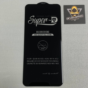 Защитное стекло 5D Full Glue для Realme C53 | Mietubl Super | Чорне, повне покриття, 9H