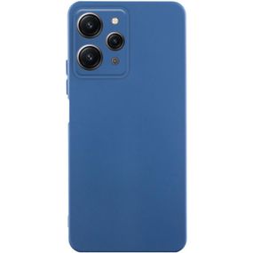 Чехол TPU GETMAN Liquid Silk Full Camera для Xiaomi Redmi 12 Синий / Navy Blue