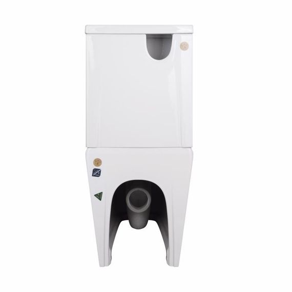 Унітаз-компакт Qtap Crow безобідковий з сідінням Soft-close QT05222170W | Зображення 7