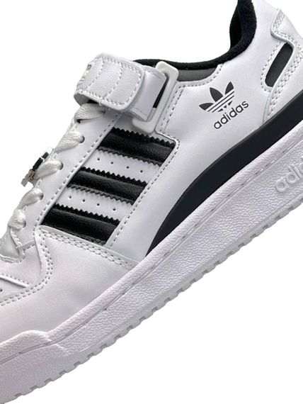 Жіночі кросівки A-didas Forum 84 Low New All White Black  , В'єтнам | Зображення 4
