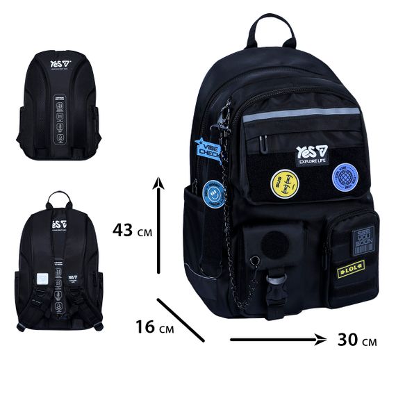 Шкільний рюкзак YES TS-43L Vibe 550344 20.6 л | Зображення 2