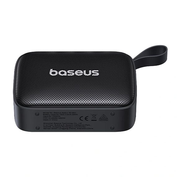 Bluetooth Колонка Baseus OS AeQur 30 Mini (A20077900123-00) Cosmic Black | Зображення 2