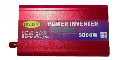 Перетворювач напруги 5000W 12V/24V у 220V з LCD-дисплеєм і підтримкою сонячної панелі • Інвертор для дому, авто, дачі та резервного живлення | Зображення 4