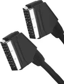 Шнур 21P-21P SCART-SCART, Кабель для подключения видео оборудования, спутниковый ресивер, медиа | Зображення 1