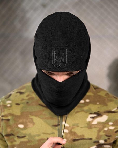 Комплект шапка та баф флісовий набір зимовий чоловічий головний убір з бафом теплий аксесуар на зиму | Зображення 2