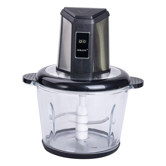Чоппер измельчитель 800 Вт 4 лезвия с чашей на 2,5 литра 2 скорости мясорубка Sokany SK-06023
