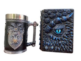 Подарунковий набір Кухоль 3D Щит і Корона та Блокнот 3D «Книга Теней і Глубін»