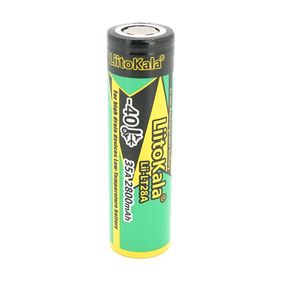 Акумулятор 18650 Li-Ion LiitoKala LT28A, 2800mAh , 35A, 3.7V (2.5-4.2V), 18.3*65.05mm, LowTemp-40-60℃, Black/Green