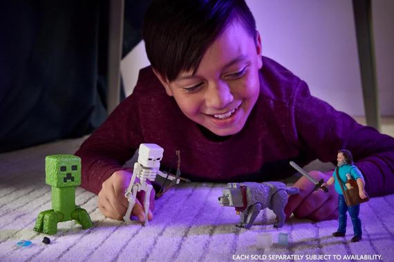 Ігрова фігурка Кріпер із Майнкрафт Оригінал Mattel Minecraft Movie Creeper | Зображення 5