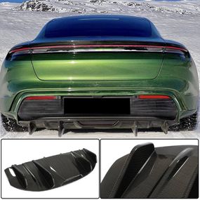 Диффузор заднего бампера (2019-2024 Base SD, Карбон) для Porsche Taycan 2019- гг