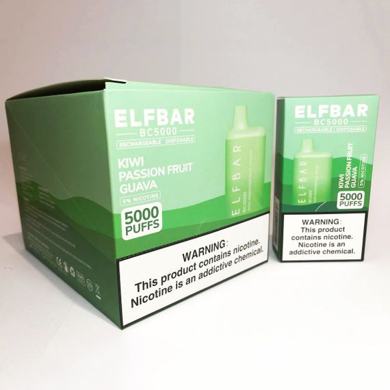Elf Bar BC5000 смак Ківі Маракуйя Гуава (Kiwi Passion Fruit Guava) | Зображення 5