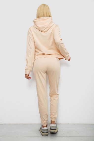 Спортивный костюм женский двухнитка, цвет бежевый, 214R1419-005 | Зображення 3