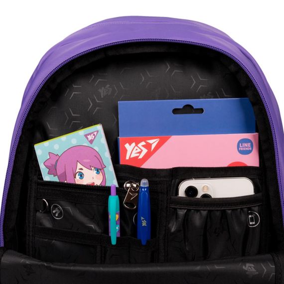 Рюкзак міський YES T-113 Lilac Cubes 559966 14,2 л | Зображення 9