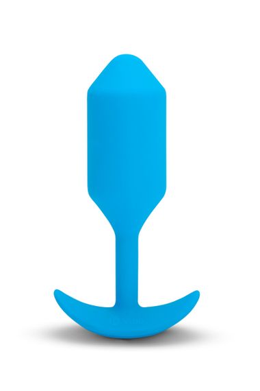 Анальная пробка с вибрацией b-Vibe VIBRATING SNUG PLUG размер L, синяя Sex Aura