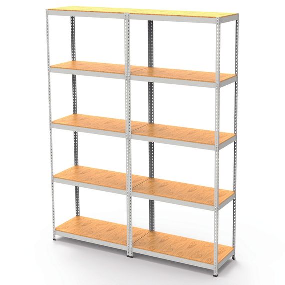 Металевий стелаж MRL-1500 ( 1200x300) подвійний білий | Зображення 2