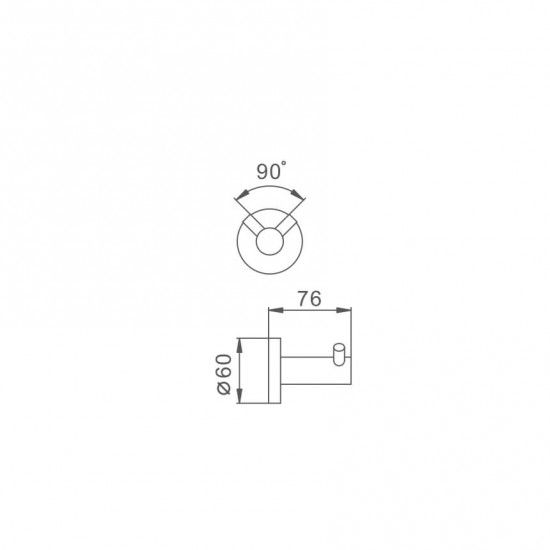 Гачок для рушників Frap F30105-2 | Зображення 1