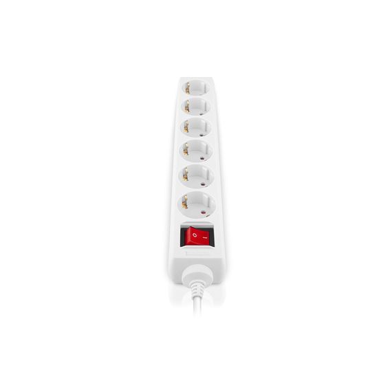 Мережевий фільтр живлення REAL-EL RS-6 Protect M 3m, white (EL122300033) | Зображення 3