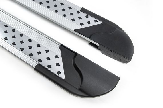 Бокові пороги Vision New Grey (2 шт., Алюміній) Стандартна база для Ford Connect 2021- рр | Зображення 2