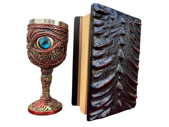 Подарунковий набір Келих 3D Око Blue і Блокнот 3D «Око Пламінного Дракона» | Зображення 1