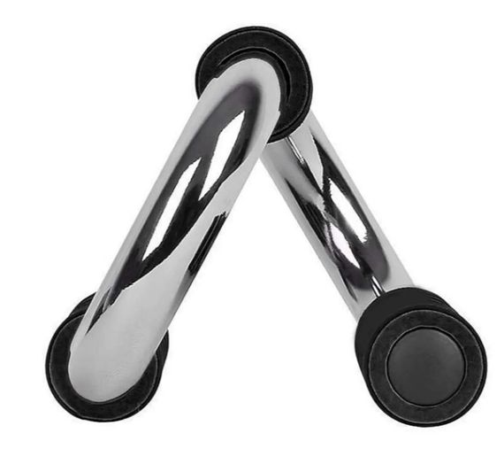 Упори для віджимань PowerPlay 4318 Push-Up Bars Stell металеві (S-подібні) (PP_4318) | Зображення 1