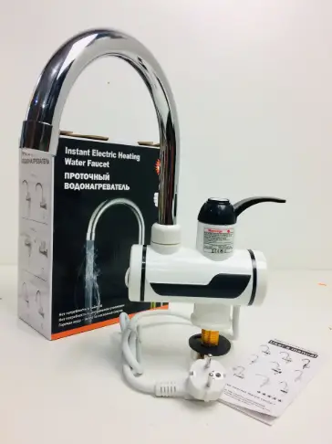 Кран електричний проточний водонагрівач Heating Faucet FT003 з LCD екраном і нижнім підключенням | Зображення 3