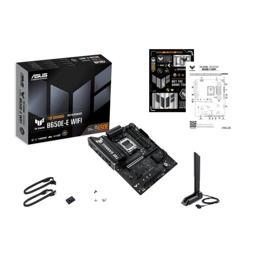 Материнcкая плата ASUS TUF GAMING B650E-E WIFI sAM5 B650 4xDDR5 M.2 HDMI DP WiFi BT ATX 90MB1LT0-M0EAY0 | Зображення 1